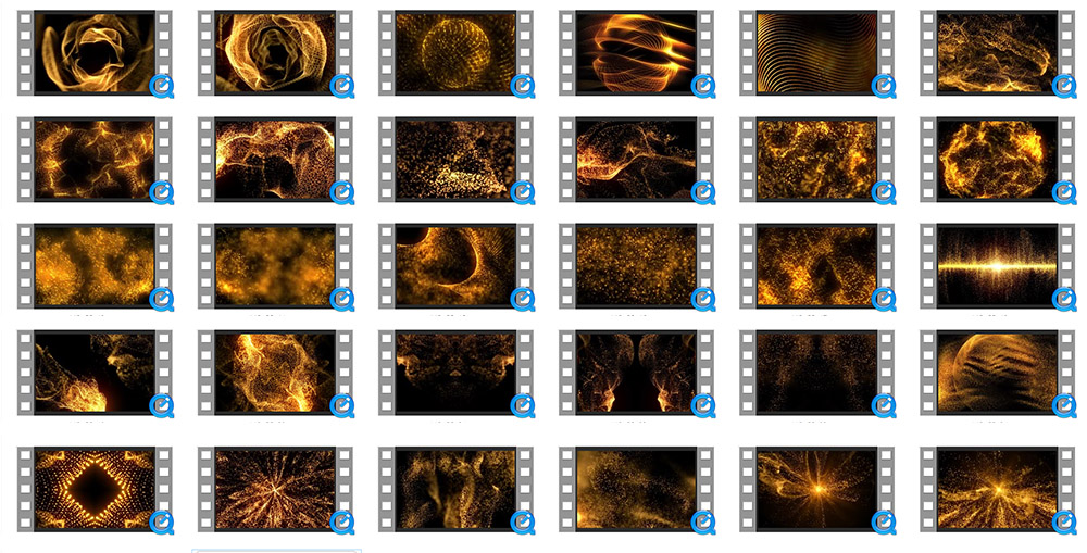 Gold Dust 30 VJ Loops Volumetricks